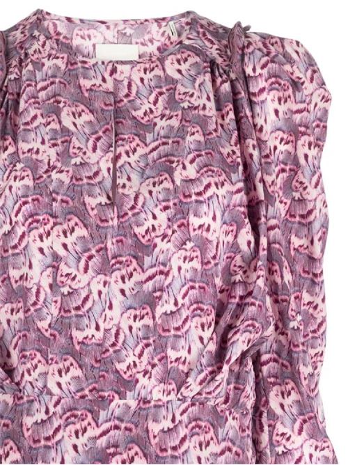 Top con stampa grafica all-over Isabel Marant | HT0012FAB1J04I86MA